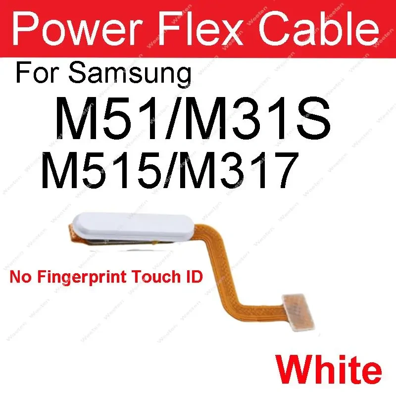 Power Volume Flex Cable For Samsung Galaxy M10 M105 M20 M205 M30 M305 M40 M405 M11 M21 M31 M51 M31S M10S M30S M21S M01 M01s M02s