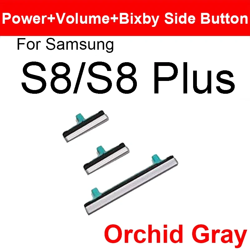 On/Off Power Side Button + Volume Button + Bixby Key For Samsung Galaxy S8 S9 S10 Plus S10+ Note 8 Button Key Replacement Parts