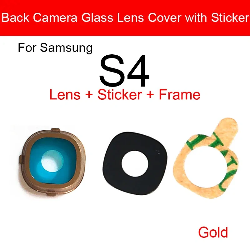 Back Rear Camera Lens Glass With Adhesive Stick For Samsung Galaxy S3 S4 I9500 S5 Main Camera Lens Glass Replacement Parts