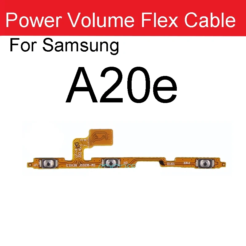 Power Volume Flex Cable For Samsung A10/M10/20/30/40 A20/30/40/50/60 A70 A80 A90 5G A10e A20e A11 A12 A10s A20s A30s A50s A70s