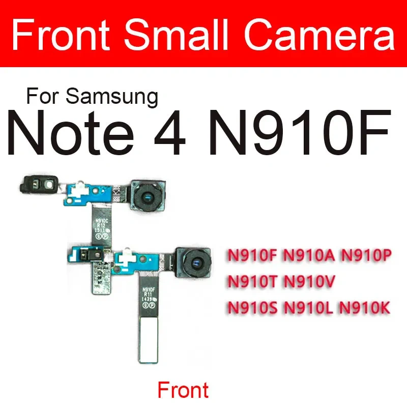Front Rear Camera For Samsung Galaxy Note 2 3 4 5 N7100/N900/N9005/N910C/N910F/N920 Small Facing Main Back Camera Module