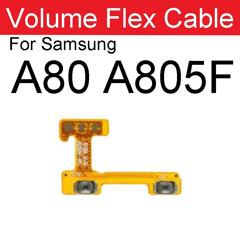 Power Volume Flex Cable For Samsung A10/M10/20/30/40 A20/30/40/50/60 A70 A80 A90 5G A10e A20e A11 A12 A10s A20s A30s A50s A70s