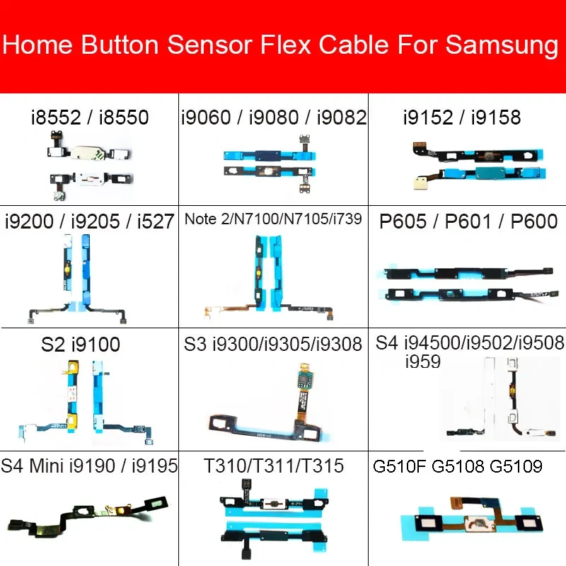 Home Return Sensor For Samsung I8552 I9082 I9152 I9200 Note 2 N7100 P600 S2 I9100 S3 I9300 S4 Mini I9195 I9500 T310 G510F G5108