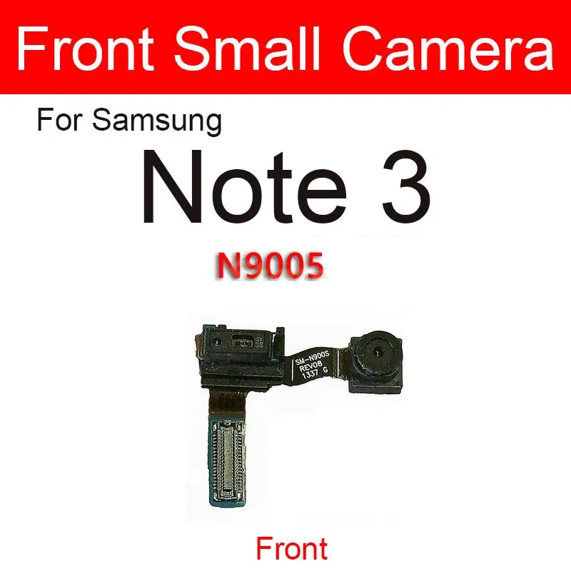 Front Rear Camera For Samsung Galaxy Note 2 3 4 5 N7100/N900/N9005/N910C/N910F/N920 Small Facing Main Back Camera Module