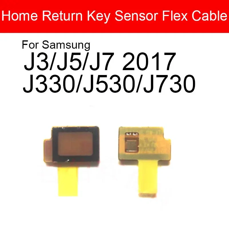 Home Key Button Return Light Sensor Menu Keyborad Flex Cable For Samsung Galaxy J3 J5 J7 2017  J330 J530 J730 Replacement