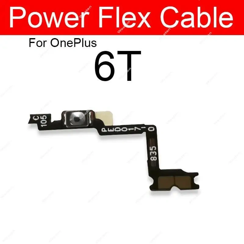 Volume Power Flex Cable For OnePlus 1+ X 1 2 3 3T 5 5T 6 6T 7 Side Power Volume Button On Off Side Keys Ribbon with Adhesive