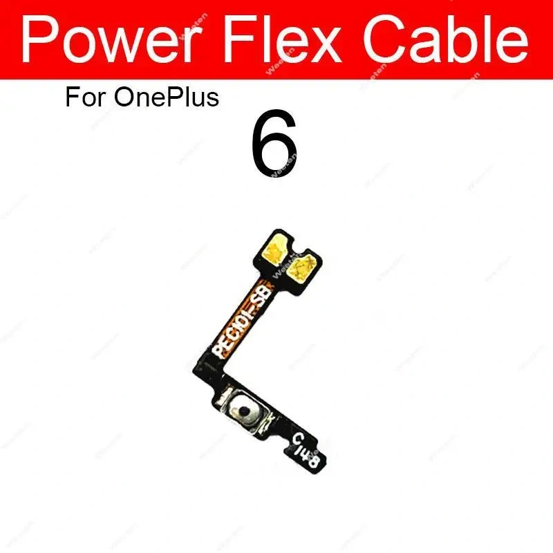 Volume Power Flex Cable For OnePlus 1+ X 1 2 3 3T 5 5T 6 6T 7 Side Power Volume Button On Off Side Keys Ribbon with Adhesive