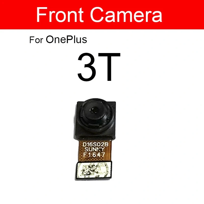 Main Rear Back Camera Module Flex Cable For Oneplus 1+ 1 2 3 3T 5 5T X Front Facing Camera Flex Ribbon Replacement Reapir Parts