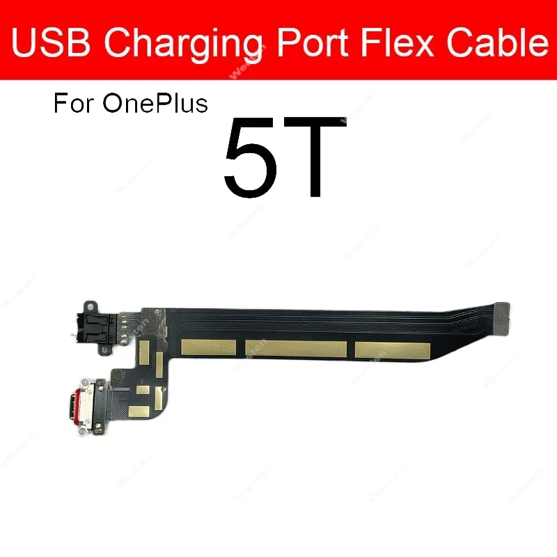 USB Charging Flex Cable For Oneplus 1 2 X 3 3T 5 5T 6 6T 7 7T 8  8T Pro USB Charger Port Connector Flex Cable Replacement