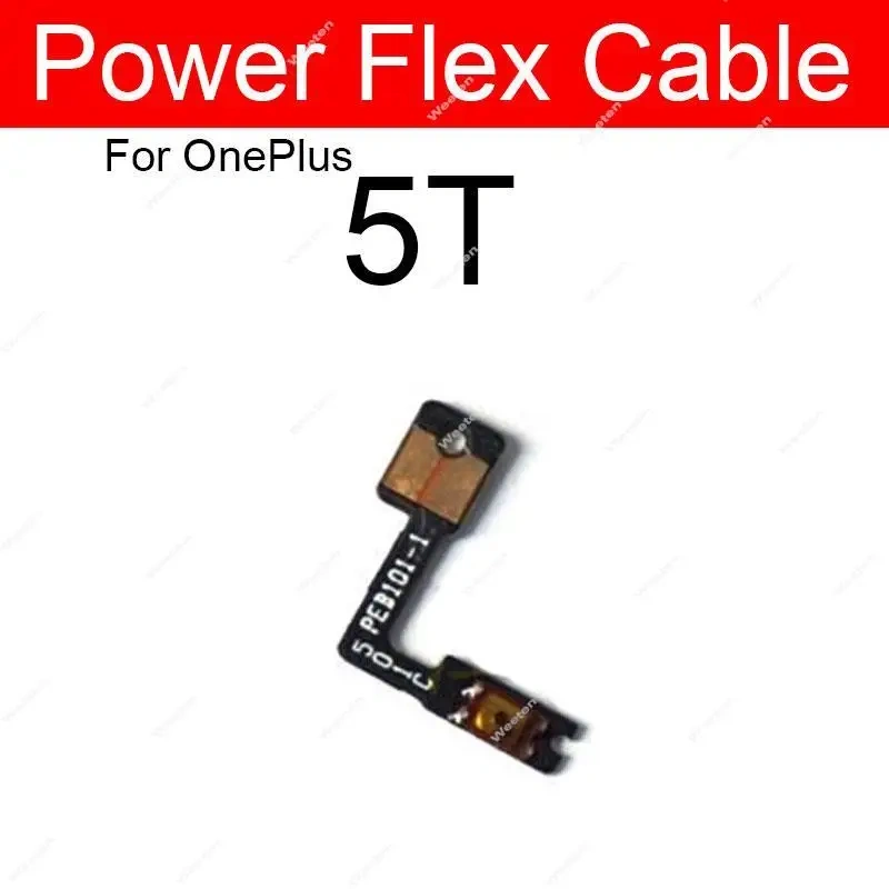 Volume Power Flex Cable For OnePlus 1+ X 1 2 3 3T 5 5T 6 6T 7 Side Power Volume Button On Off Side Keys Ribbon with Adhesive