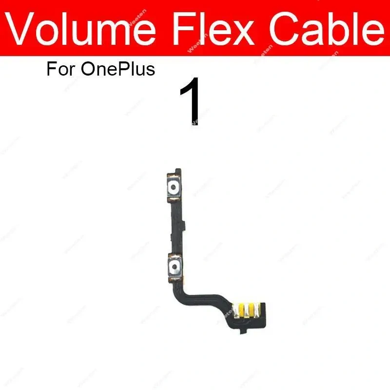 Volume Power Flex Cable For OnePlus 1+ X 1 2 3 3T 5 5T 6 6T 7 Side Power Volume Button On Off Side Keys Ribbon with Adhesive