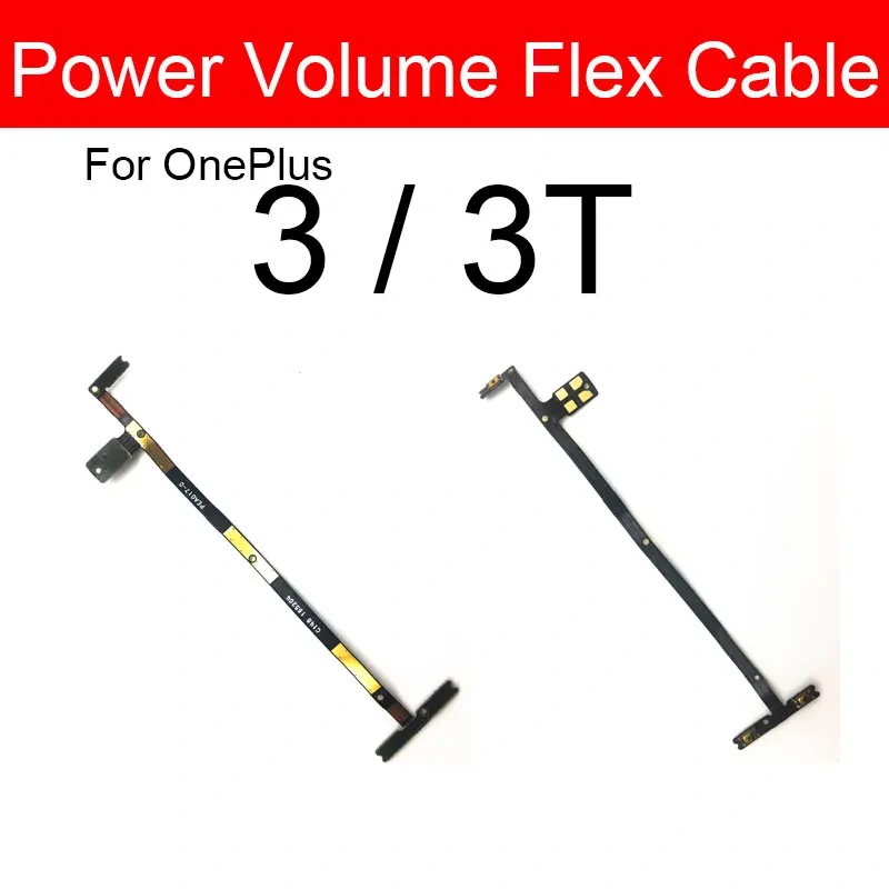 Power Volume Side Button Flex Cable For OnePlus 1+ 3 3T A3000 A3003 On Off Power Volume Flex Ribbon Cable Replacement Parts