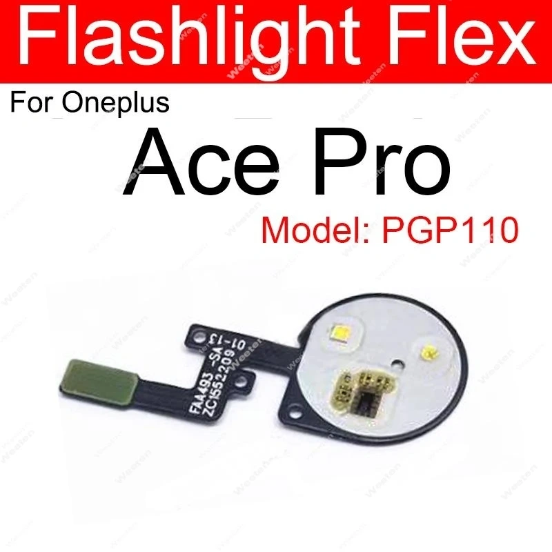 FlashLight Sensor Flex Cable For Oneplus ACE Pro Ace 2 Pro 2V Ace 3 Pro ACE Racing Camera Flashlight Sensor Ambient Flex Ribbon