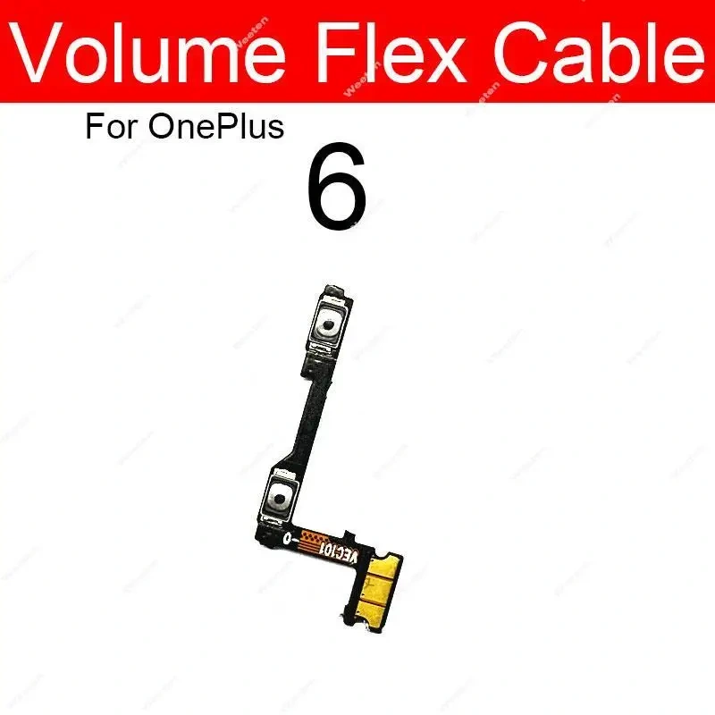 Volume Power Flex Cable For OnePlus 1+ X 1 2 3 3T 5 5T 6 6T 7 Side Power Volume Button On Off Side Keys Ribbon with Adhesive