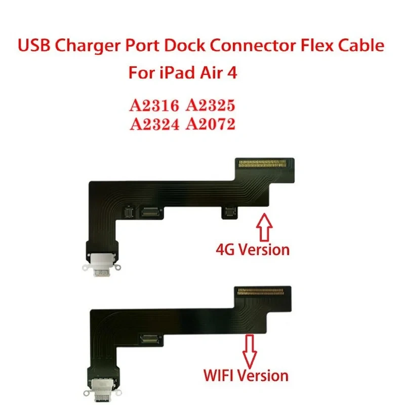 Charging Port Flex Cable For iPad Air 4 A2316 A2324 A2325 A2072 USB Charger Port Dock Connector Plug Socket Jack Ribbon