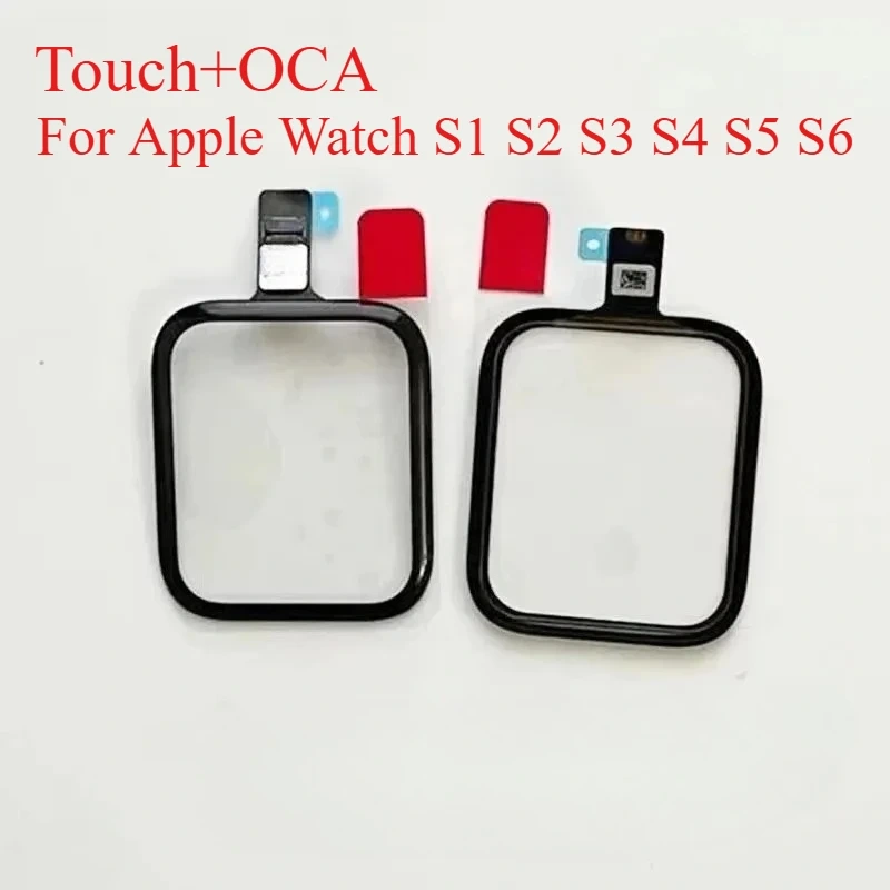 Glass With Touch Screen Digitizer With OCA For i Watch S1 S2 S3 S4 S5 S6 38mm 42mm 40mm 44mm TP Replacement Repair