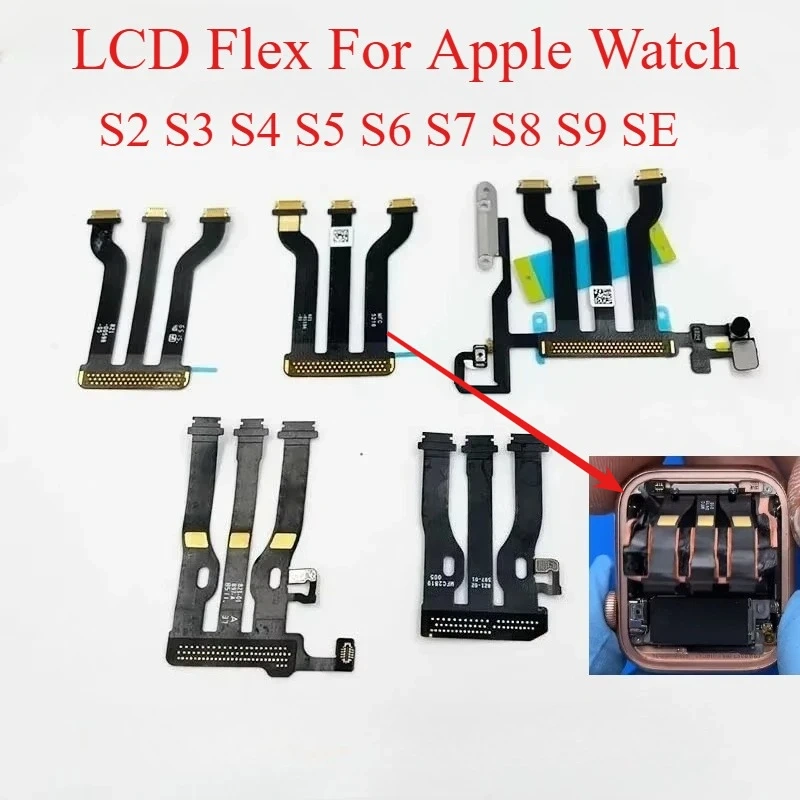 LCD Display Touch Screen Motherboard Connector LCD Flex Cable For i Watch S1 S2 S3 S4 S5 S6 S7 S8 SE2 Repair