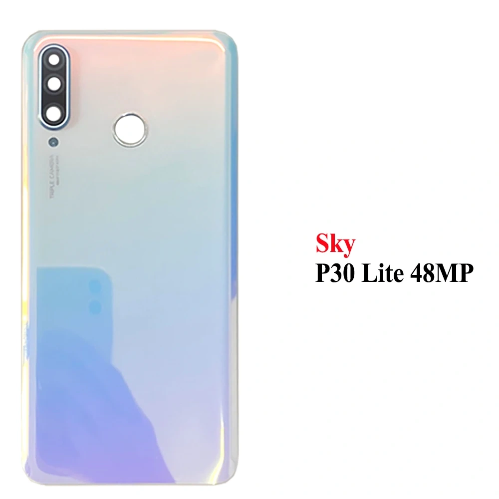 Battery Glass Door With Lens For Huawei P30 Back Cover P30 Pro Back Glass P30 Lite Back Cover Repair Parts