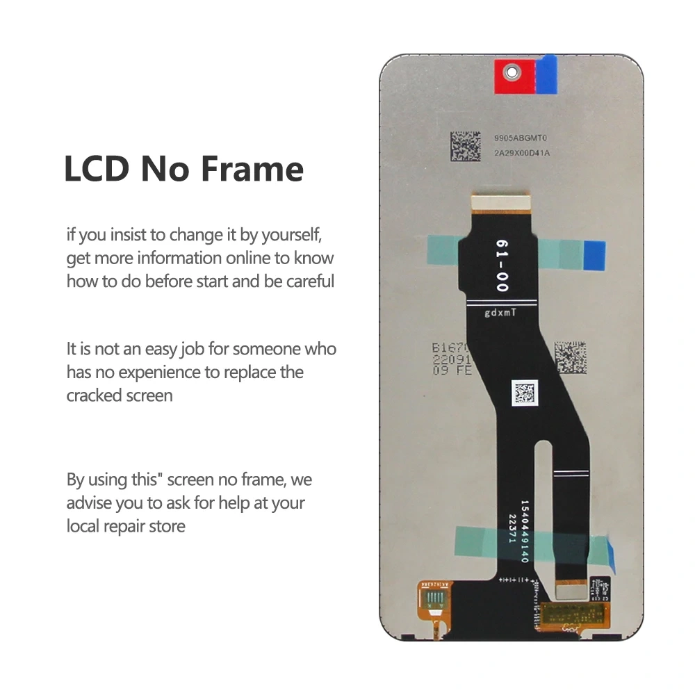 6.7inch AMOLED for Honor X8a CRT-LX1 CRT-LX2 CRT-LX3 LCD Display Touch Screen Digitizer Assembly For Honor x8a Screen with Frame
