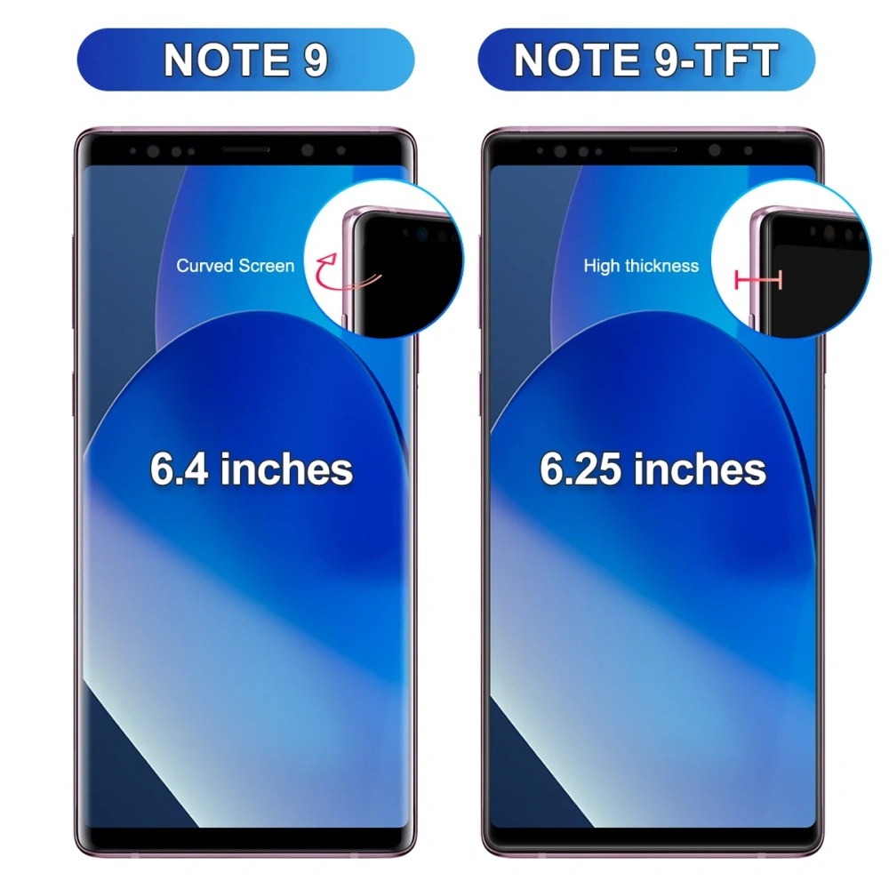TFT For Samsung Galaxy Note9 N960F N960F/DS N960U LCD Display Digital Touch Screen With Frame For Samsung Note 9 LCD Assembly