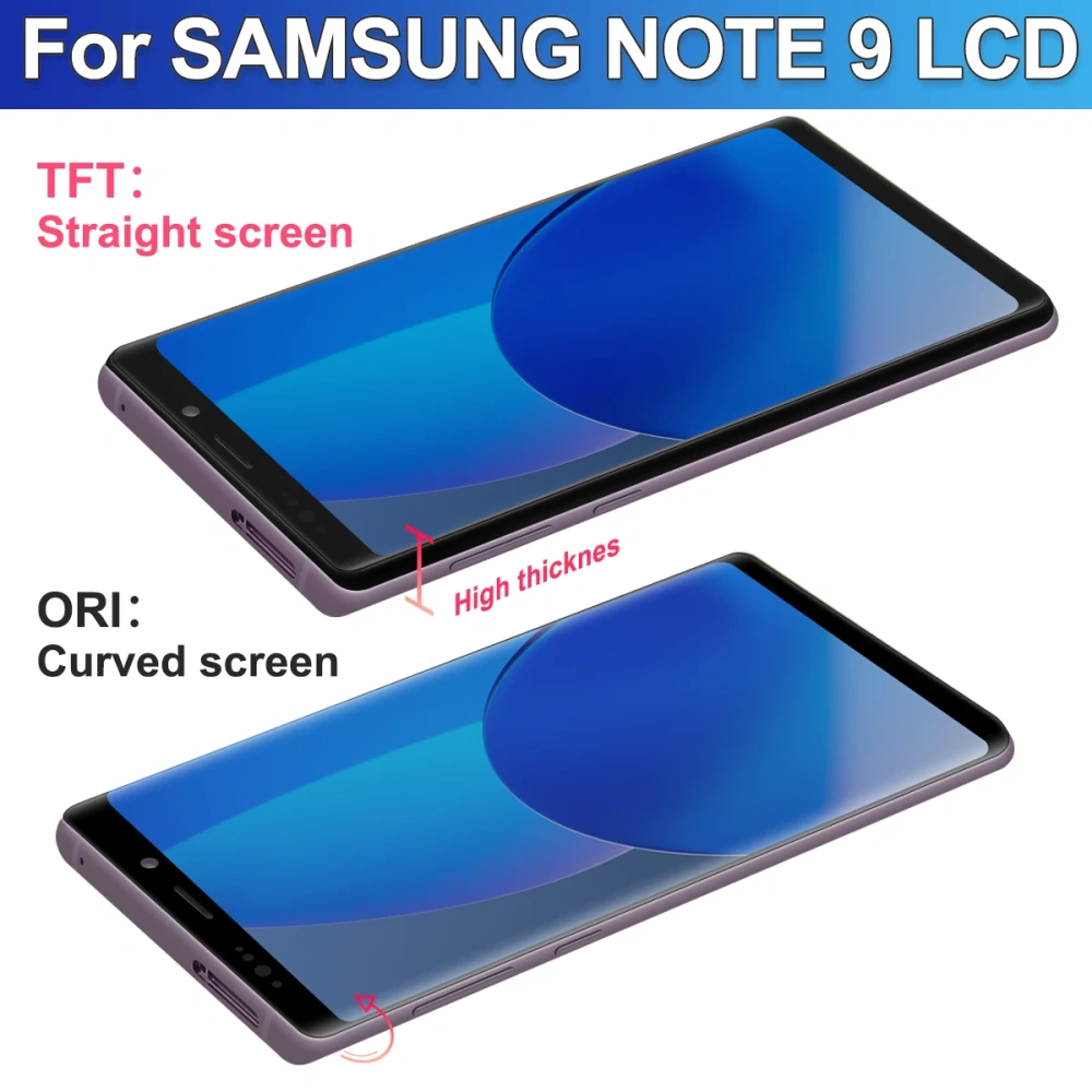 TFT For Samsung Galaxy Note9 N960F N960F/DS N960U LCD Display Digital Touch Screen With Frame For Samsung Note 9 LCD Assembly