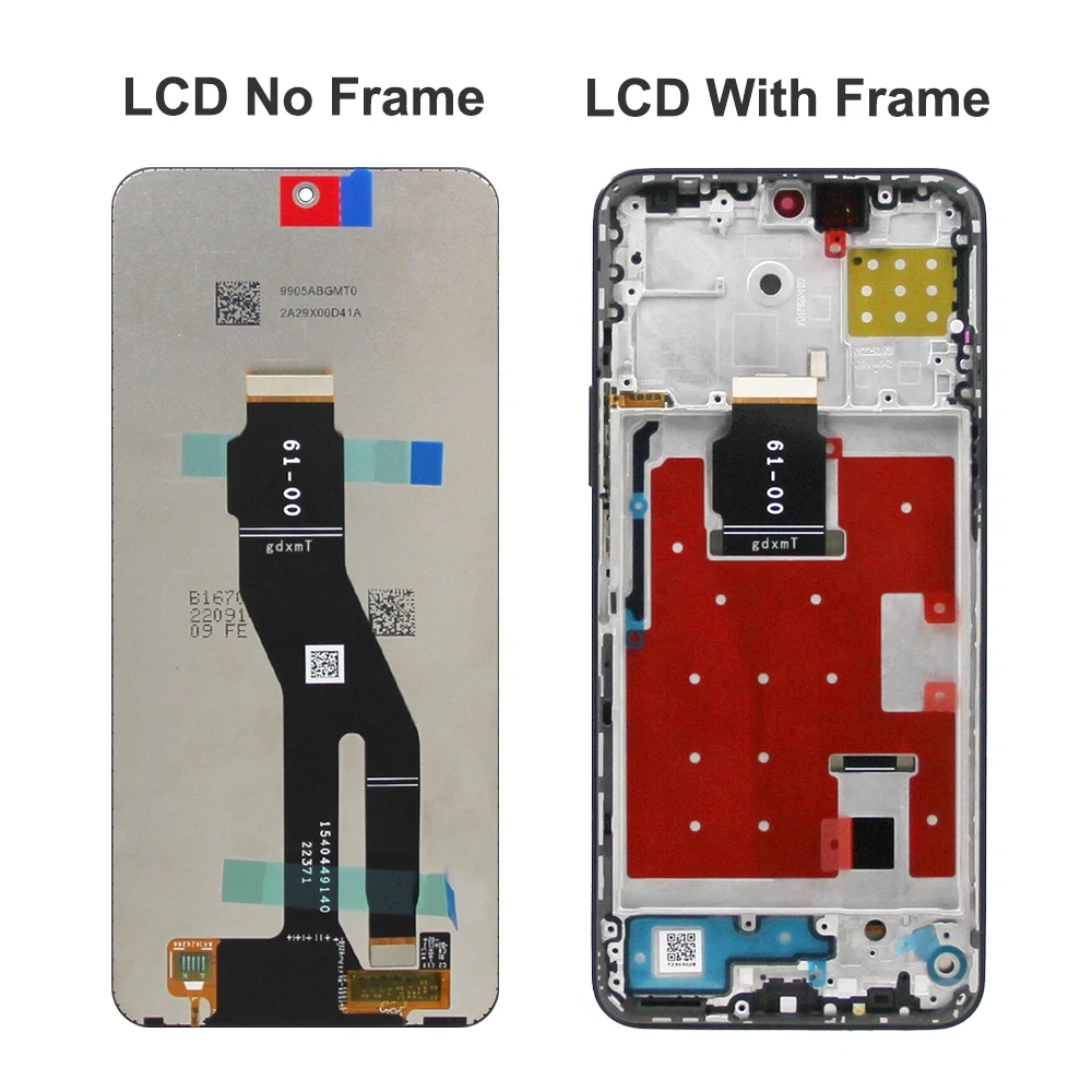 6.7inch AMOLED for Honor X8a CRT-LX1 CRT-LX2 CRT-LX3 LCD Display Touch Screen Digitizer Assembly For Honor x8a Screen with Frame