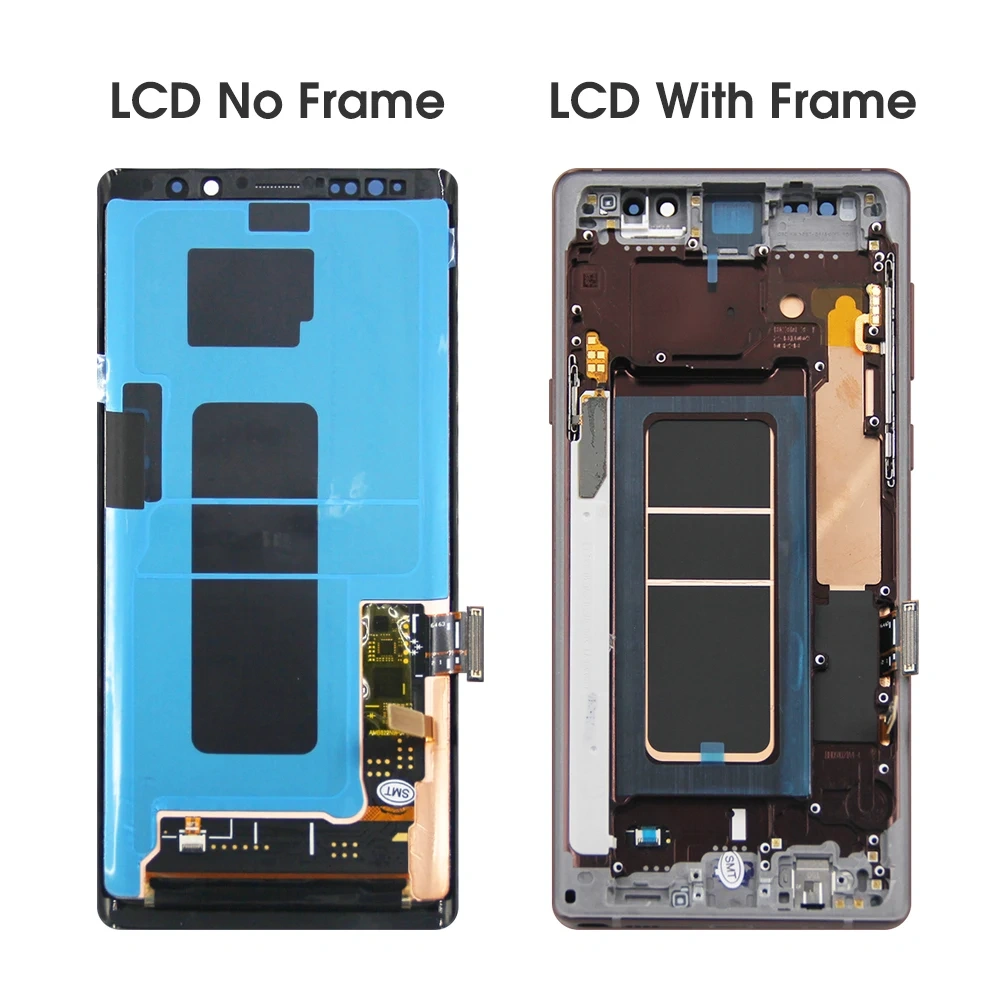 NEW AMOLED Note9 Screen For Samsung Galaxy Note9 LCD Display N960F N9600 Touch Screen Digitizer Replacement Assembly with Frame