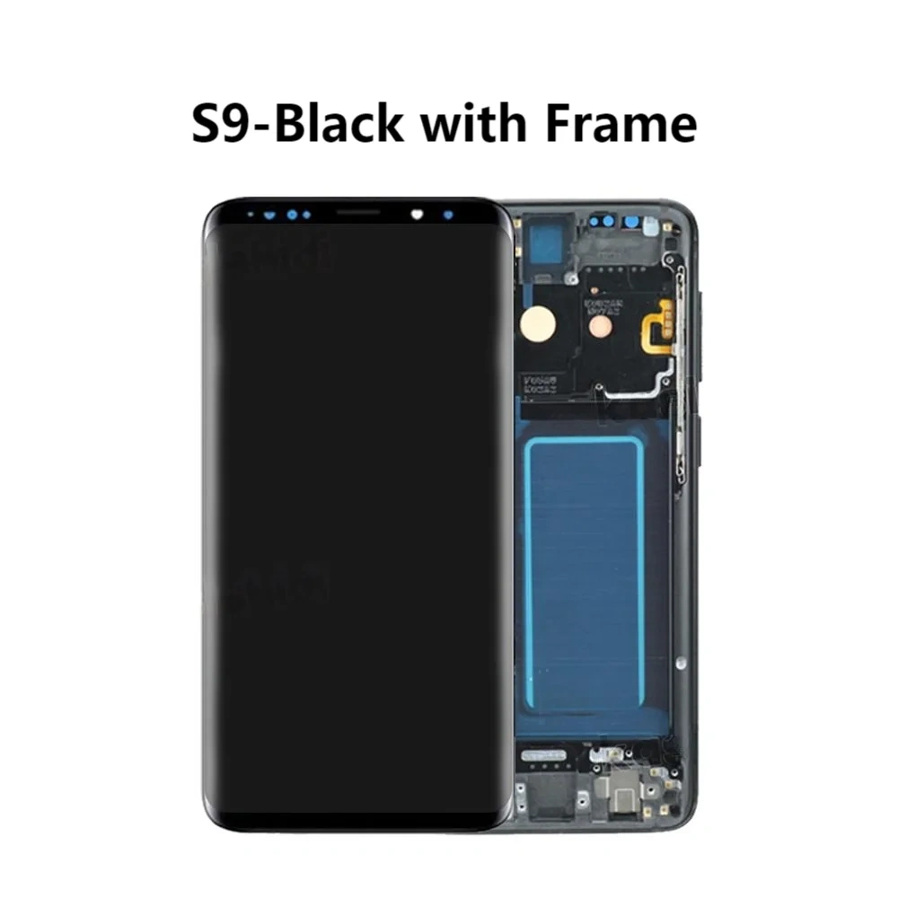 100% AMOLED LCD For Samsung Galaxy S9 Plus Display G965F with Frame Touch Screen For Samsung S9 G960F Display Digitizer Assembly