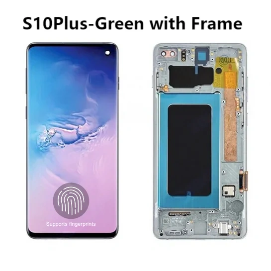 High Quality S10 Plus For Samsung Tested S10+ G975F G975U G975W G975 LCD Display Touch Screen Digitizer Assembly Replacement