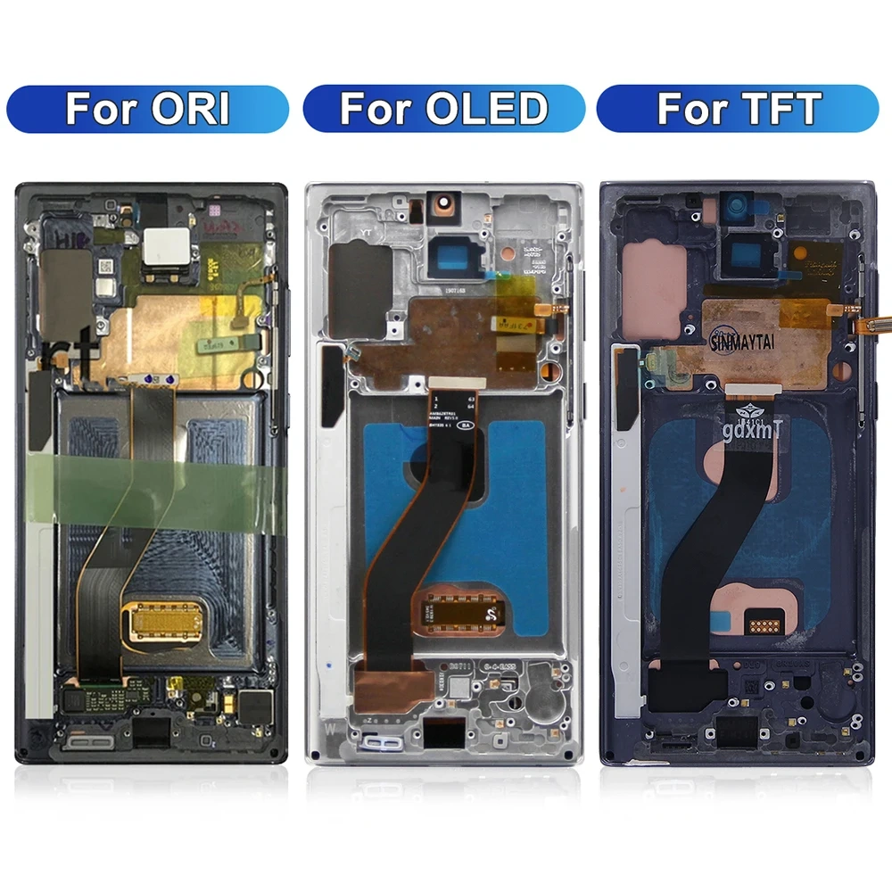 Super AMOLED For Samsung Galaxy Note 10 Display Assembly For Samsung Note10 N970F N970F/DS LCD Display Digital Touch Screen