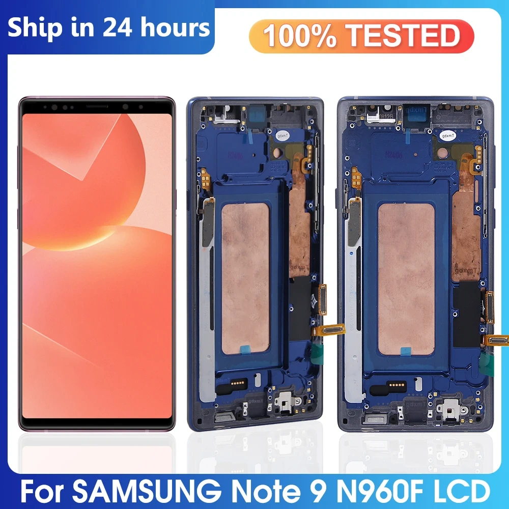 TFT For Samsung Galaxy Note9 N960F N960F/DS N960U LCD Display Digital Touch Screen With Frame For Samsung Note 9 LCD Assembly
