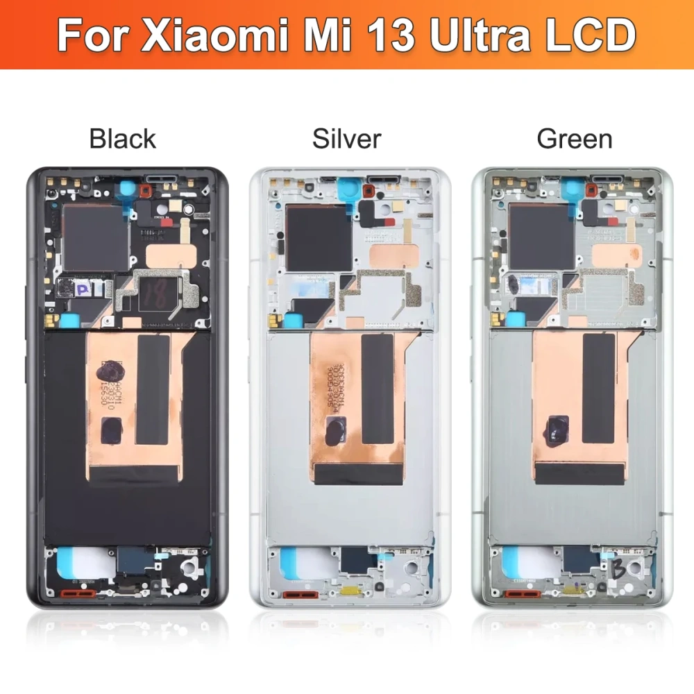 6.73"13Ultra Amoled Screen, For pantalla Xiaomi 13 Ultra LCD Display Touch Screen Replacement Digitizer Assembly with Frame