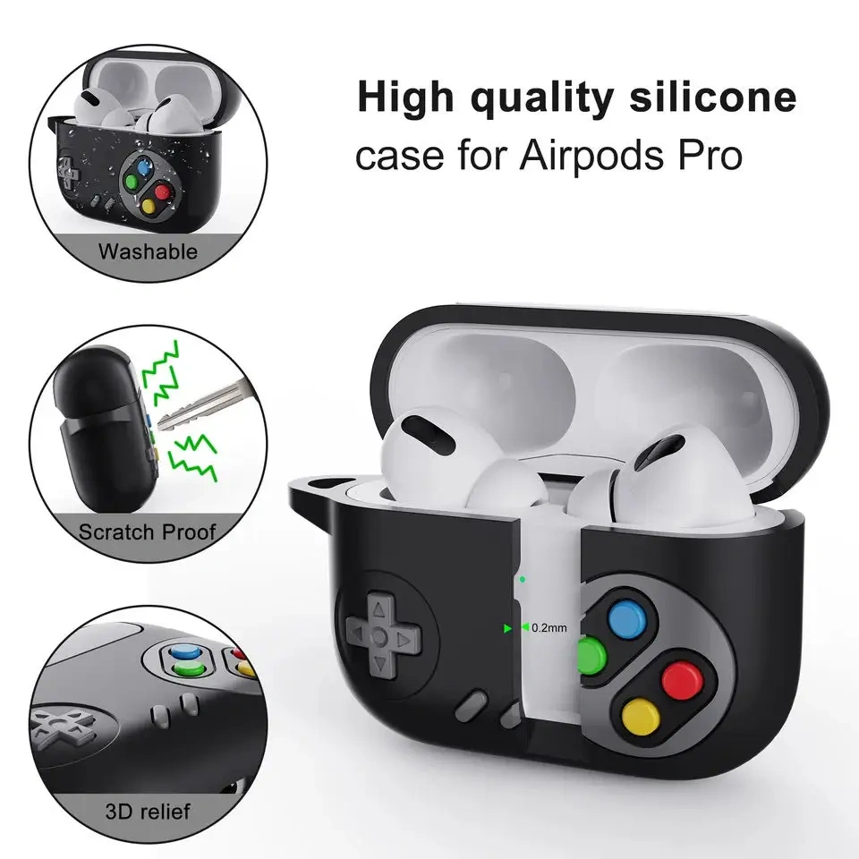 For AirPods Pro 2 3 Case For Airpods 2 Pro Shockproof Case Creative Game Console Case 3D Cartoon Silicone Earphone Case 2022