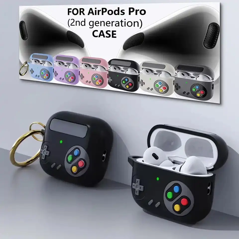 For AirPods Pro 2 3 Case For Airpods 2 Pro Shockproof Case Creative Game Console Case 3D Cartoon Silicone Earphone Case 2022
