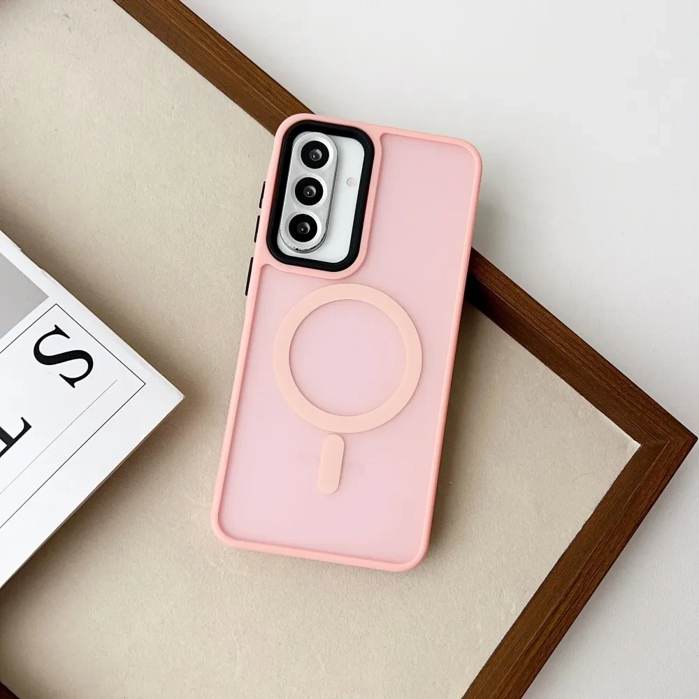Luxury Matte Magnetic Case For Samsung Galaxy A36 A35 A56 A55 A26 A16 A15 A06 A05 S23 S24 S25 Ultra Plus Wireless Charge Cover