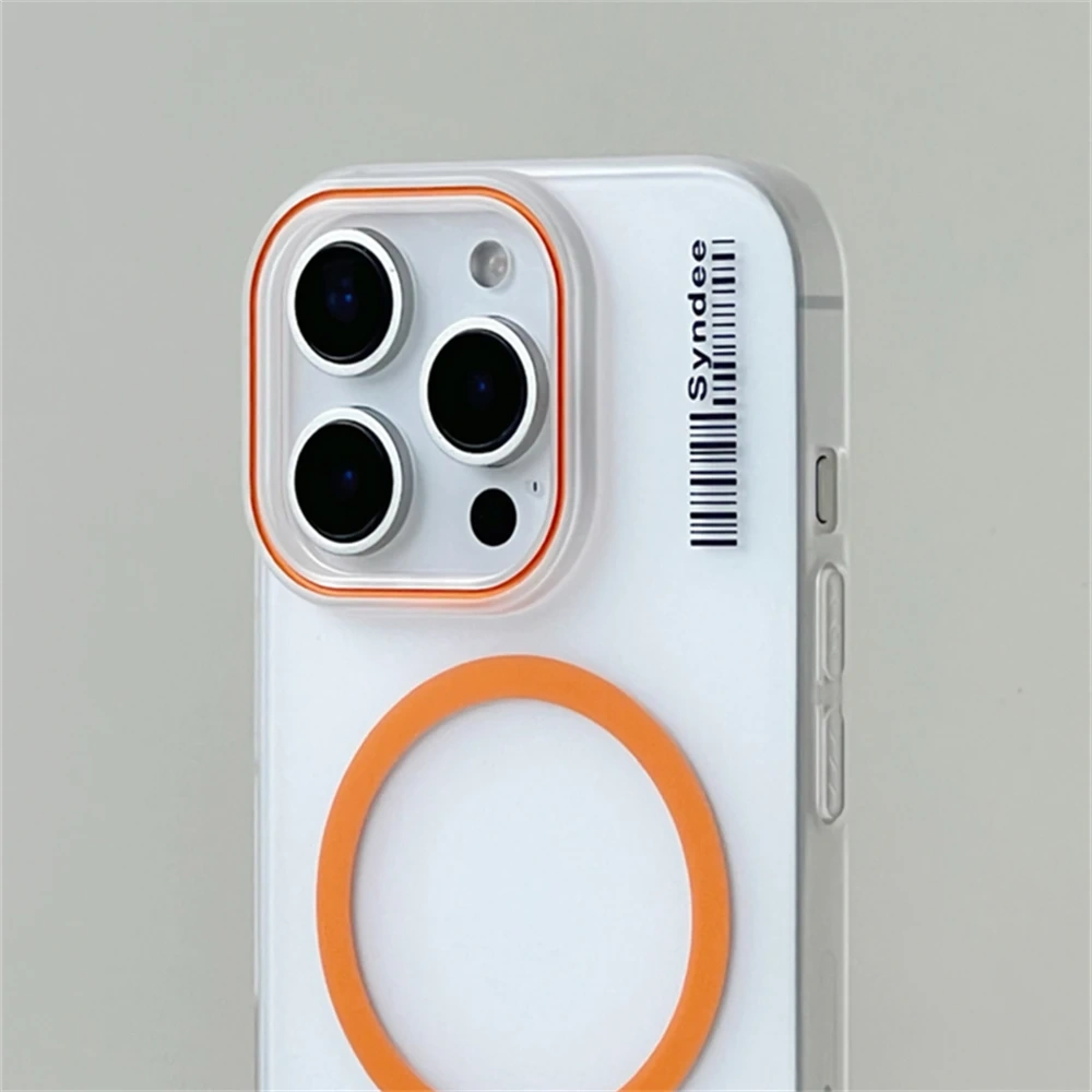 Translucent Frosted Wireless Charging MagSafe Phone Case for iPhone 16 15 Pro Max Plus 14Pro 13 12 Ultrathin Matte Hard PC Cover