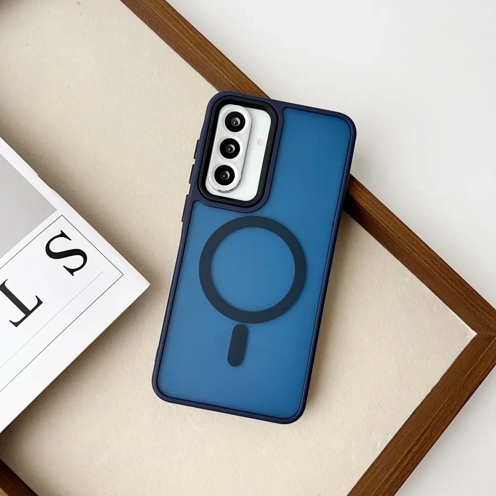 Luxury Matte Magnetic Case For Samsung Galaxy A36 A35 A56 A55 A26 A16 A15 A06 A05 S23 S24 S25 Ultra Plus Wireless Charge Cover