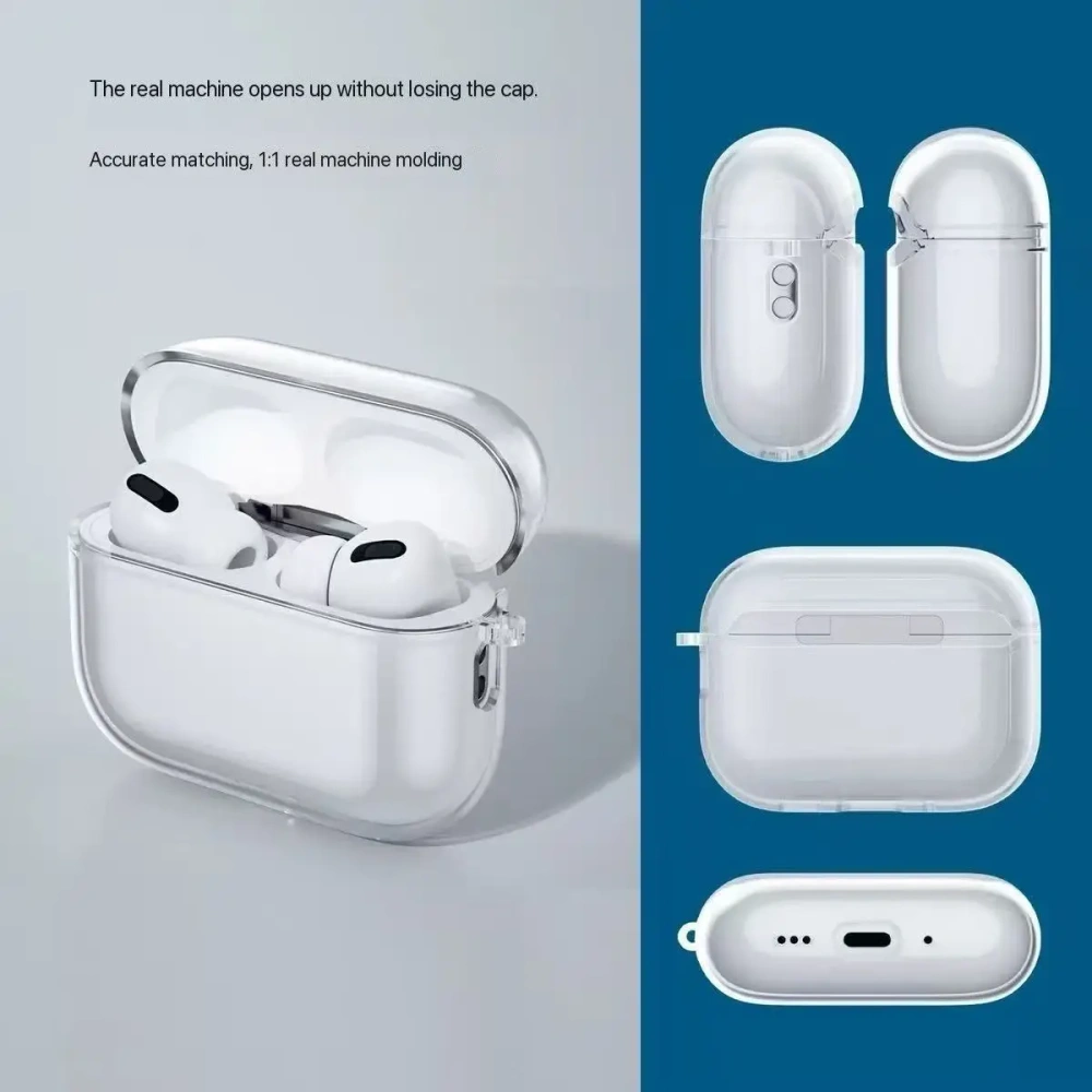 Clear Case for Apple AirPods Pro 3 with Lanyard Wireless Earphone Transparent Cases  Accessories with Keychain for Airpods Pro 3