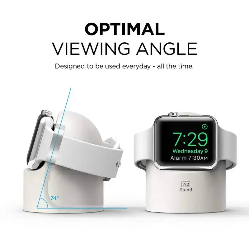 For Apple Watch Charger Stand iWatch Ultra/8/SE2/7/6/SE/4/3 49mm/45mm/44mm/42mm/41mm/40mm/38mm Durable Silicone Nightstand Mode