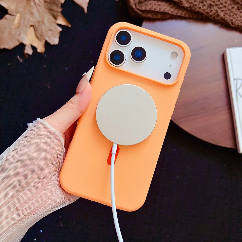 Luxury Liquid Silicone For Magsafe Wireless Charging Phone Case For iPhone 17 16 15 14 13 12 Pro Max Plus 17Air Magnetic Cover