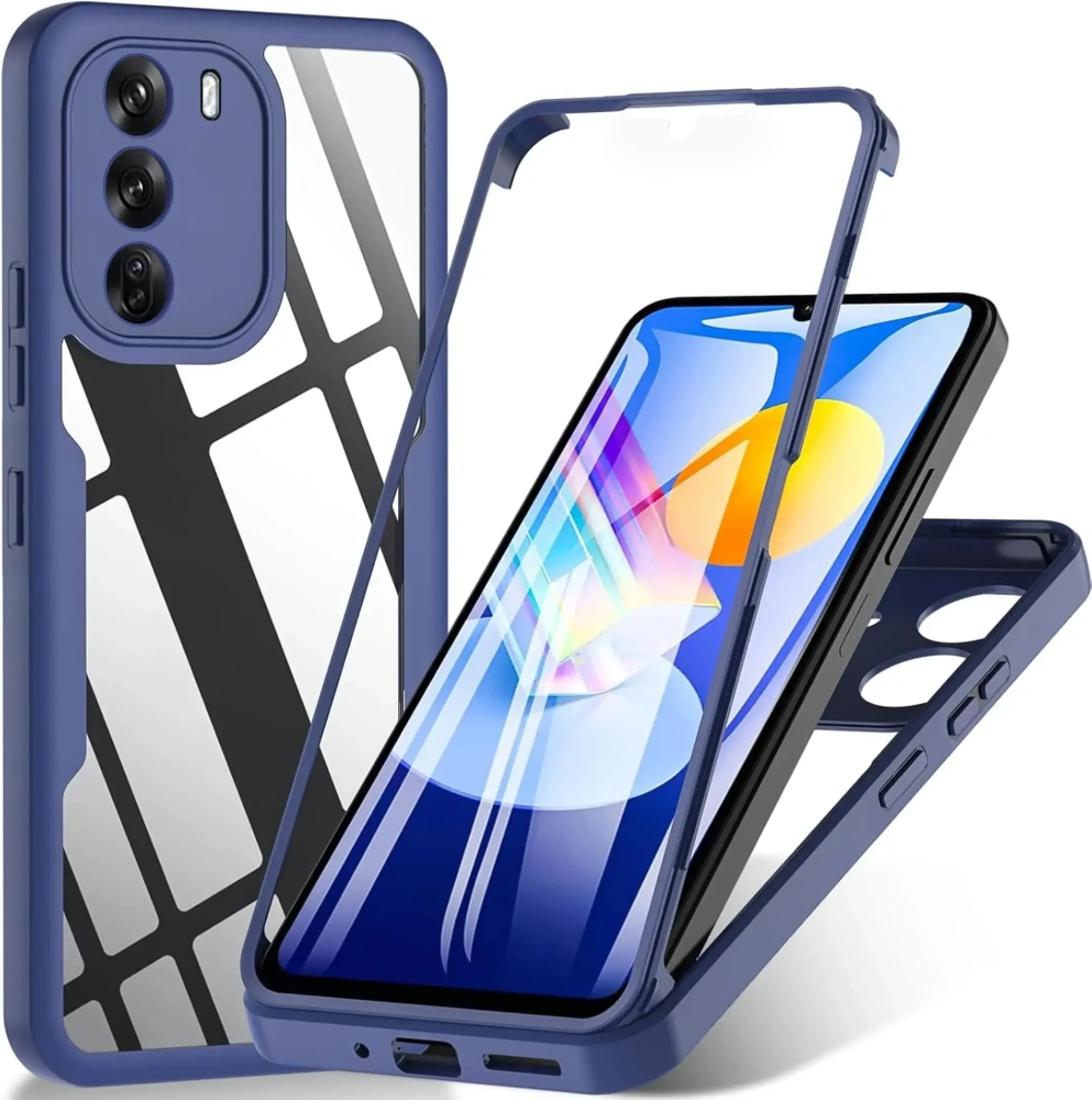 3IN1 360° Full Protection Case For OPPO RENO 12 Pro 12F 12FS A3 A3X A40 A40M A60 A79 A96 A76 A36 4G 5G Acrylic+TPU Phone Cover