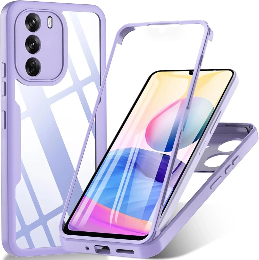 3IN1 360° Full Protection Case For OPPO RENO 12 Pro 12F 12FS A3 A3X A40 A40M A60 A79 A96 A76 A36 4G 5G Acrylic+TPU Phone Cover