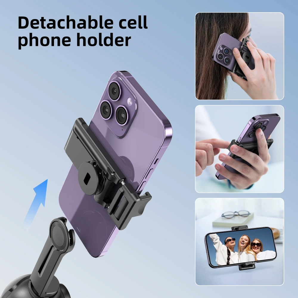 P03 Stabilizer 360°Auto Smart Face Tracking AI Gimbal Desktop Cell Phone Holder Tripod For Camera Smartphone Video Vlog Live