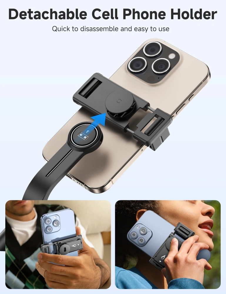 SelfieshowF01 Wireless Bluetooth Remote Tripod Selfie Stick Handheld Adjustable Stabilizer Tripod Phone Stand for iPhone Android