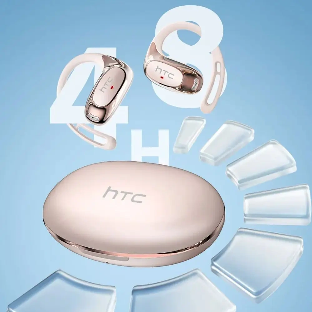 Htc Ne35 Bluetooth V6.0 Over-The-Ear Bluetooth Headset Ows Sports Headset Comfortable Ultra-Light Wireless Headset Mic