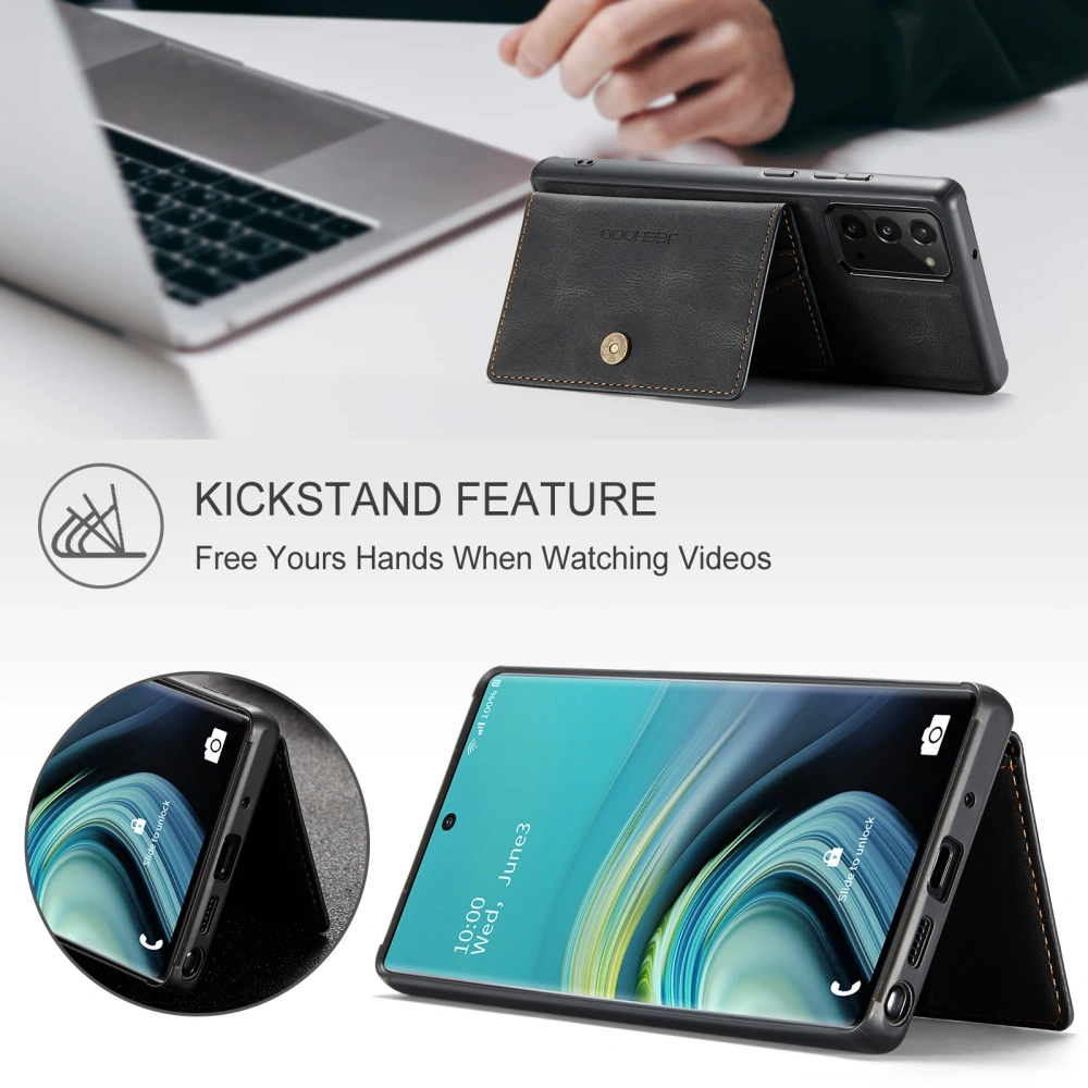 Magnetic Case For Samsung Galaxy Note 20 Ultra Note 8 9 10+ Samsung S20+ Ultra FE S21 Ultra Leather Wallet Card Solt Bag Case