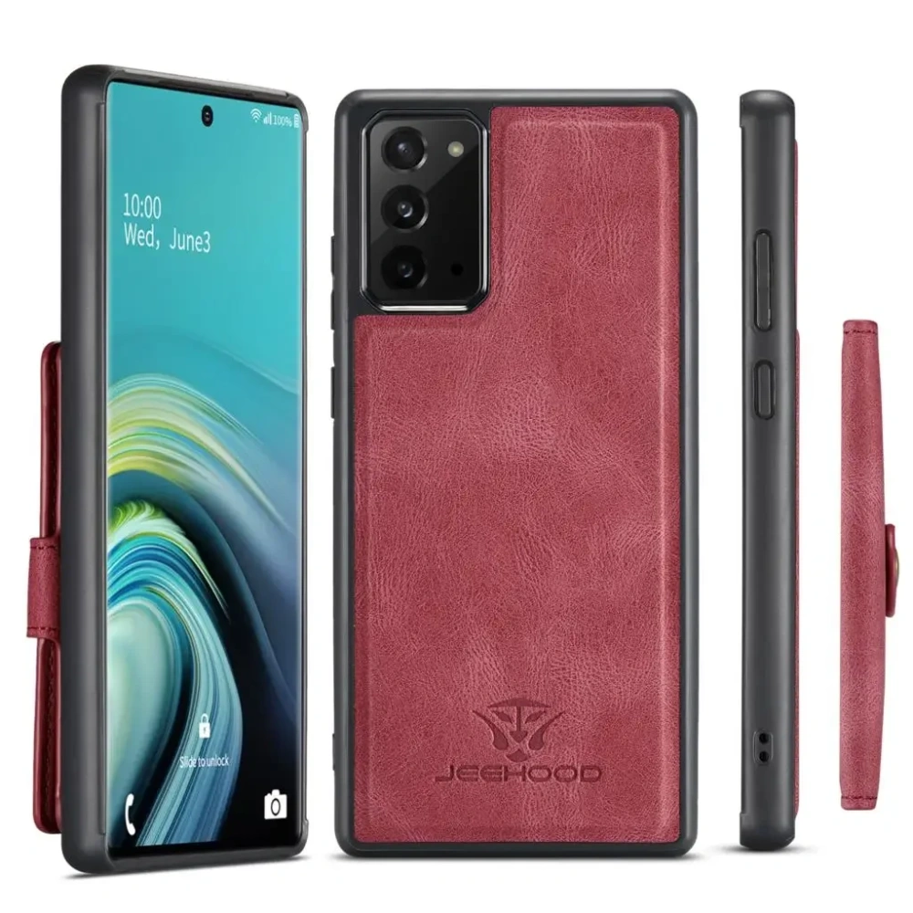 Magnetic Case For Samsung Galaxy Note 20 Ultra Note 8 9 10+ Samsung S20+ Ultra FE S21 Ultra Leather Wallet Card Solt Bag Case