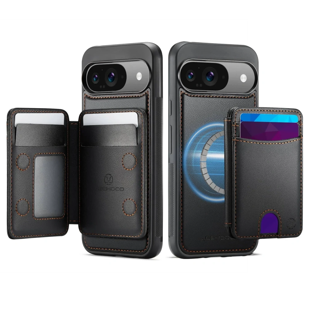 For Google Pixel 10 9 Pro XL 9A 10 9 Case Wallet with Magnetic, RFID Blocking Card Holder 2 in 1 Detachable Kickstand Shockproof