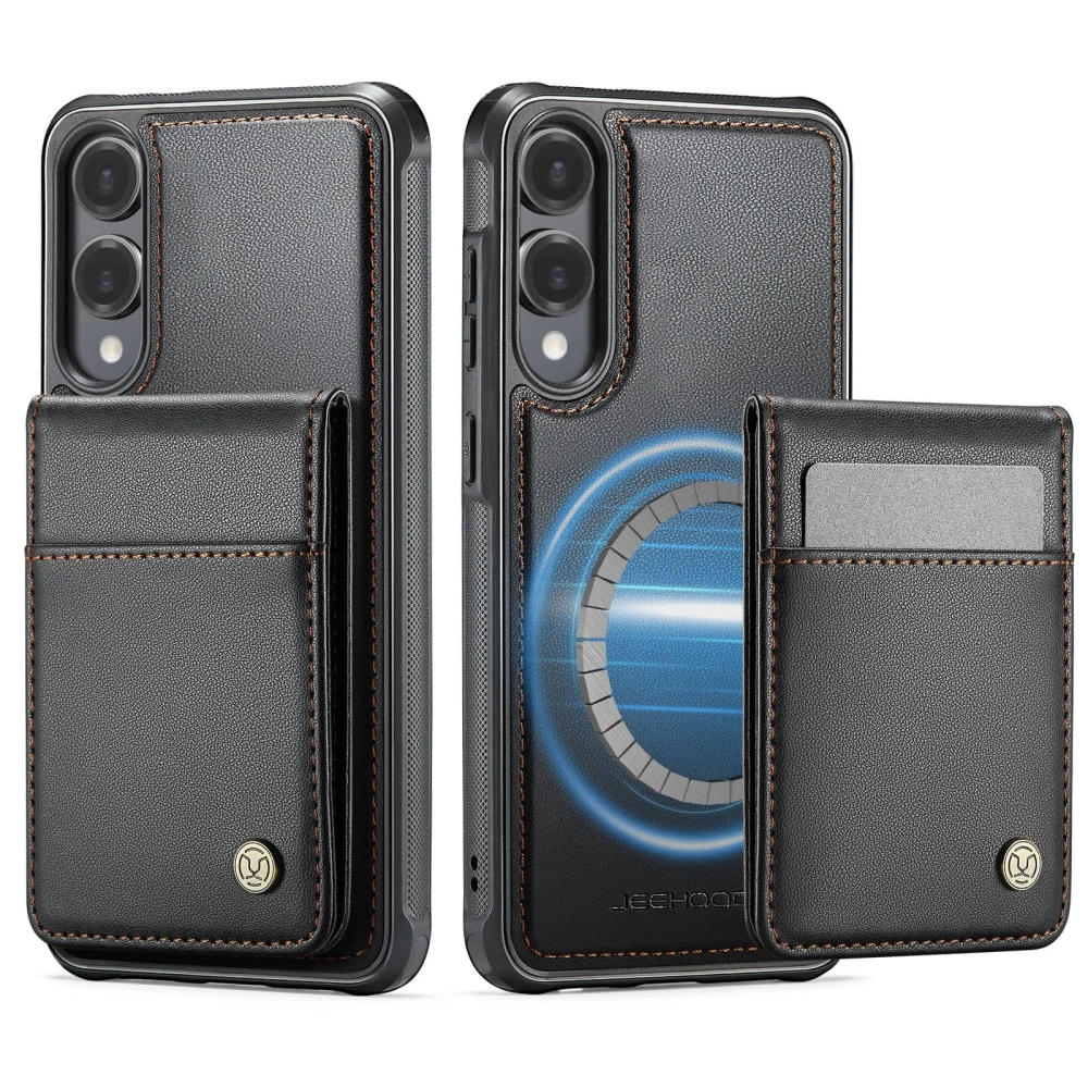 Magnetic 2 in 1 Detachable for Samsung Galaxy S25 Edge S25 FE S24 S23 S22 S21 S20 Ultra Wallet Case with Card Holder Kickstand