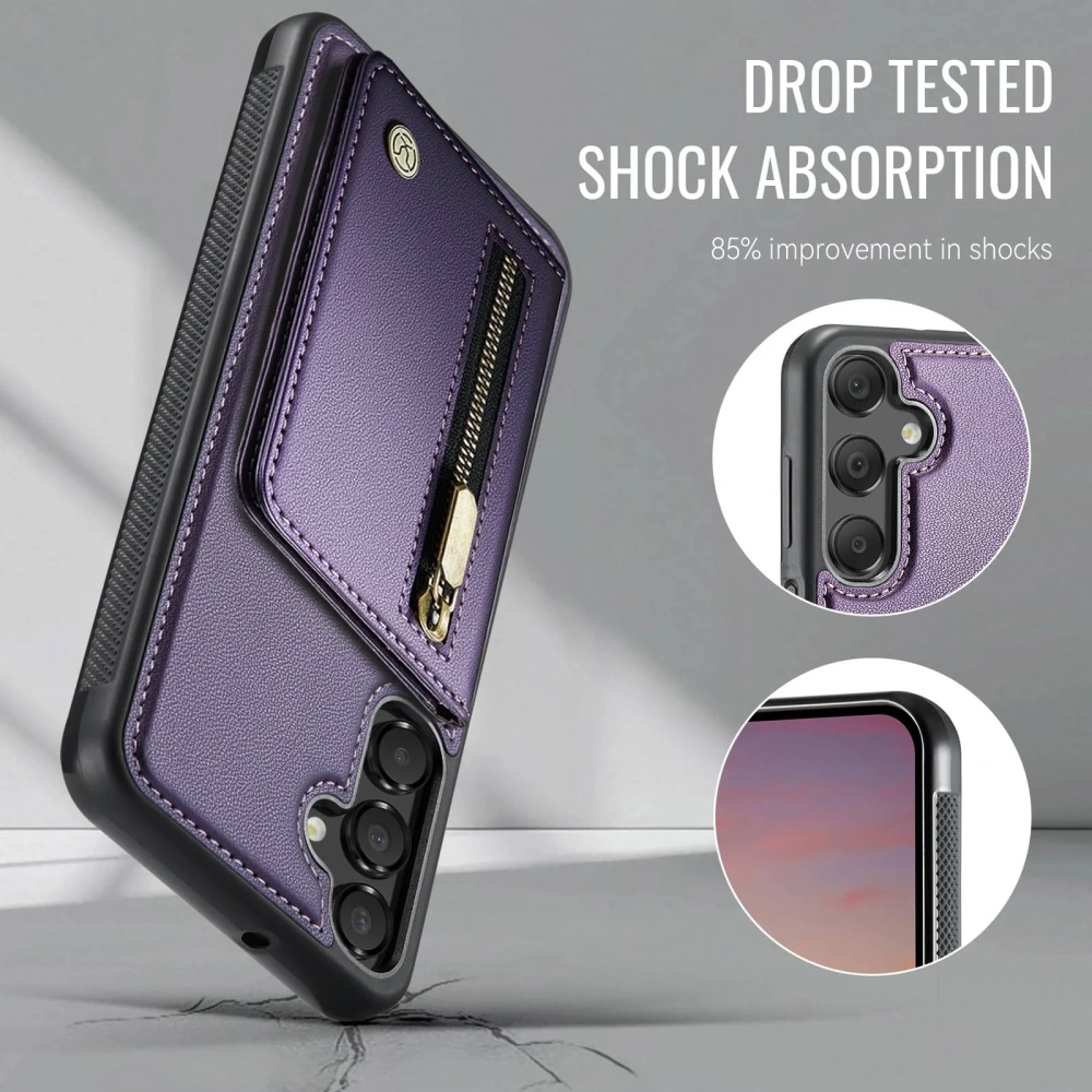 Case for Samsung Galaxy A56 A55 A53 A52 A36 A35 A26 A25 A17 A16 A15 Wallet Case, Detachable Magnetic RFID Blocking Card Holder